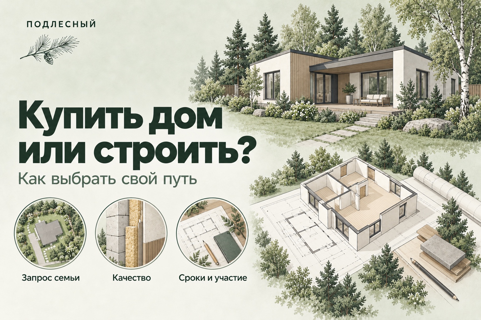Готовый дом и будущий проект: запрос семьи, качество, сроки и участие владельца.